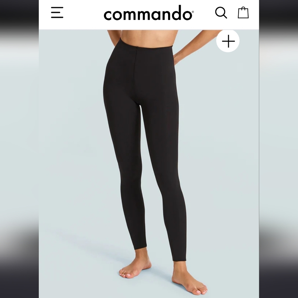 Commando Neoprene Leggings Luxury Black Womens Shaping Leggings